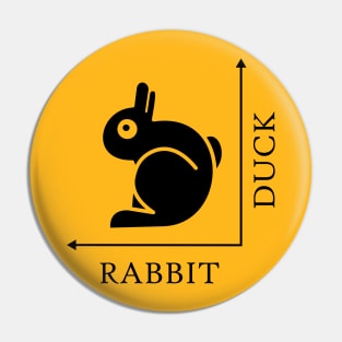 Duck Rabbit Illusion Pin