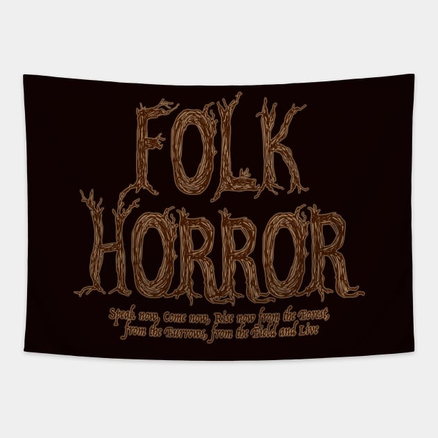 Folk Horror Tapestry by Hiraeth Tees