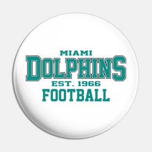Vintage MM Dolphins Football Pin