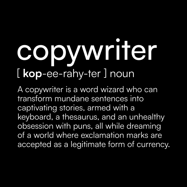 Copywriter definition by Merchgard