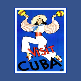 Vintage Cuba Tourism Poster T-Shirt