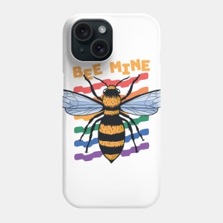 Bee Mine | Rainbow Valentine Bee Phone Case