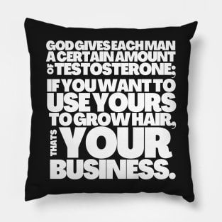 Funny Bald Man Gifts for Bald Husband Pillow