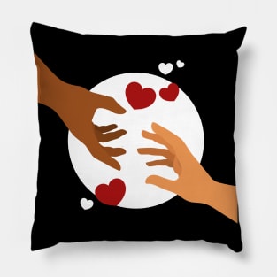 Helping Hand Hearts Pillow