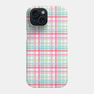 Pinks, Green, Blue Plaid Phone Case