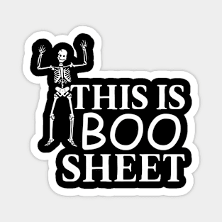 This is boo sheet funny skeleton Magnet