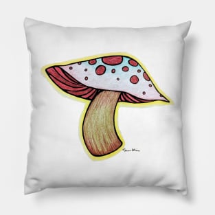 Spotted Mushroom by Skye Rain Art Pillow