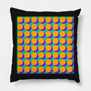 mid century pop art patern Pillow