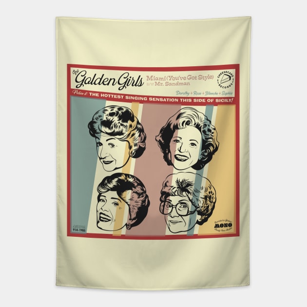 The Golden Girls' Hit Song Tapestry by PlaidDesign