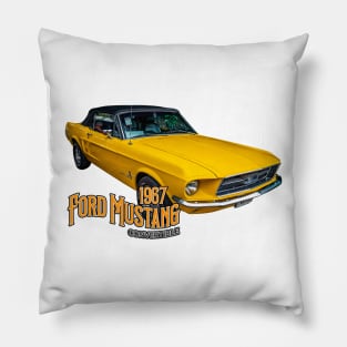 1967 Ford Mustang Convertible Pillow