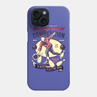 Bowling World Competition big match Phone Case