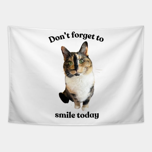 Snickers The Cat - Smile Today Tapestry by SnickersTheSmilingCat