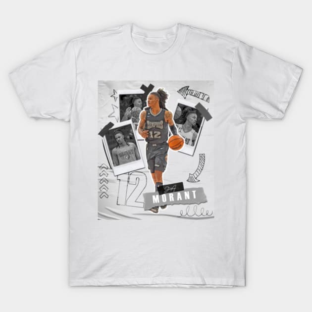 Ja Morant Basketball Design Poster Grizzlies T-shirt