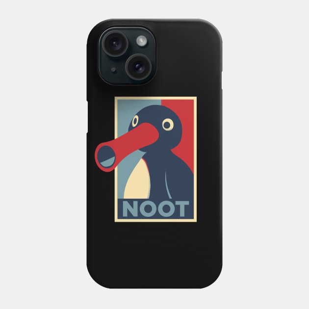 Pingu noot Obama hope style Phone Case by VinagreShop