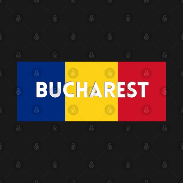 Bucharest City in Romanian Flag by aybe7elf