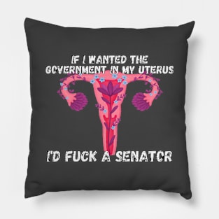 If I Wanted The Government In My Uterus Shirt Pillow