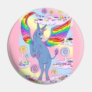 Unicorn donkey with wings Pin