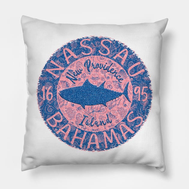 Nassau, Bahamas, Bluefin Tuna Pillow by jcombs