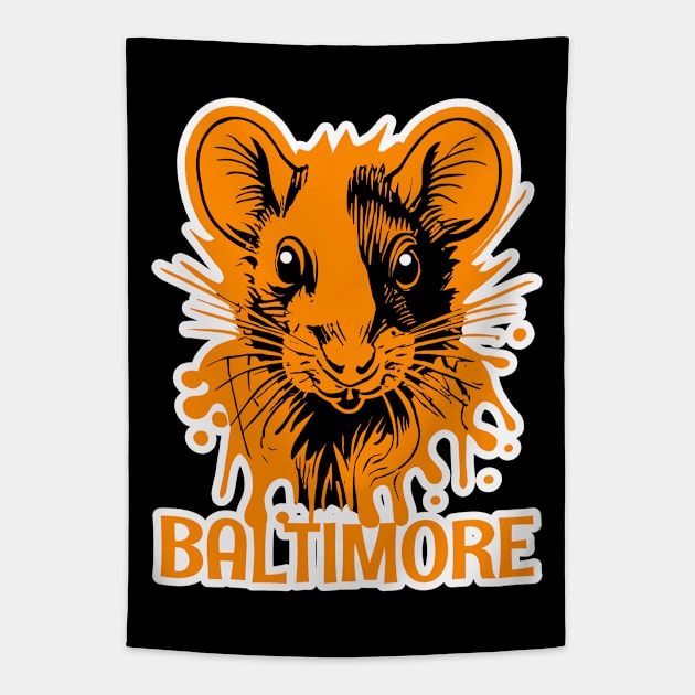 Baltimore Maryland Tapestry by Tezatoons