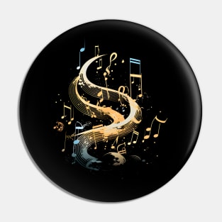 Music Flows Pin