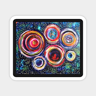 Vibrant Vortex of Choice: Inner Power Painting Magnet