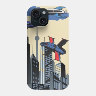 Retro Vintage Comic Spaceship Phone Case