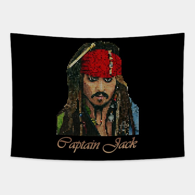 Jack Sparrow - Johnny Depp Tapestry by raaak