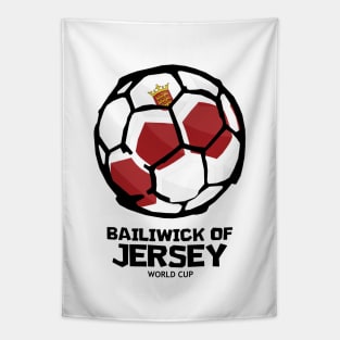 Bailiwick of Jersey Football Country Flag Tapestry