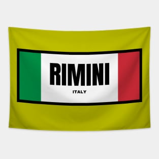 Rimini City in Italian Flag Colors Tapestry