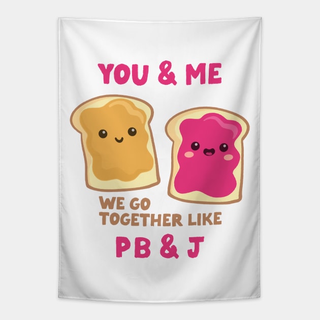 pbj you & me (raspberry) Tapestry by mystudiocreate