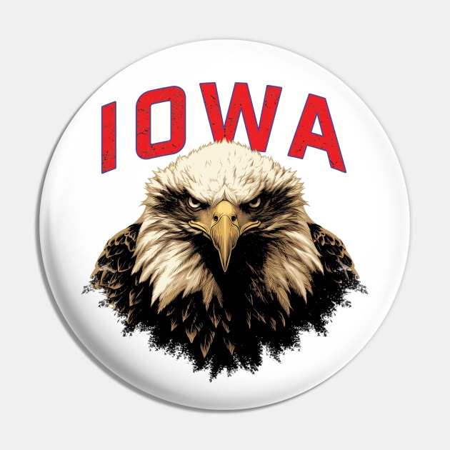 Iowa Eagle Pin by MythicLegendsDigital