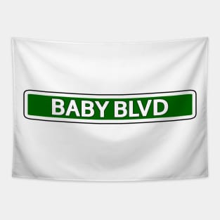 Baby Blvd Street Sign Tapestry