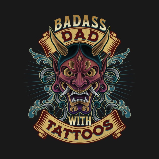 Badass Dad with Tattoos by danielcolumna_art