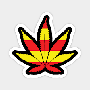 North Macedonia Pot Leaf Magnet