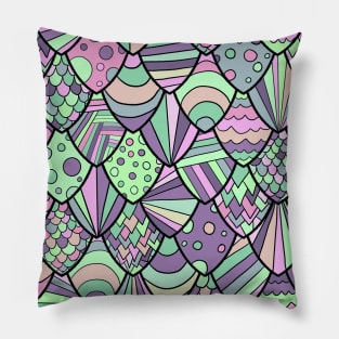 Colorful abstract geometric pattern Pillow