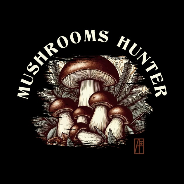 MUSHROOMS - Mushrooms Hunter - Bolete  Hunter - Bolete Forager by ArtProjectShop