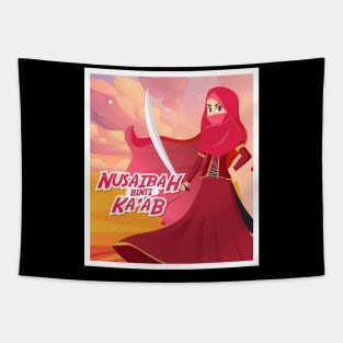 female muslim hero Tapestry