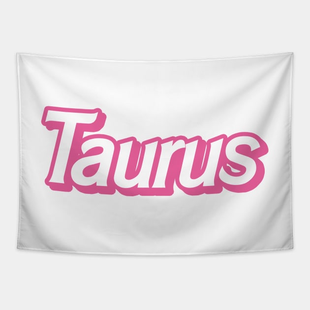 retro barbie taurus Tapestry by osnapitzami