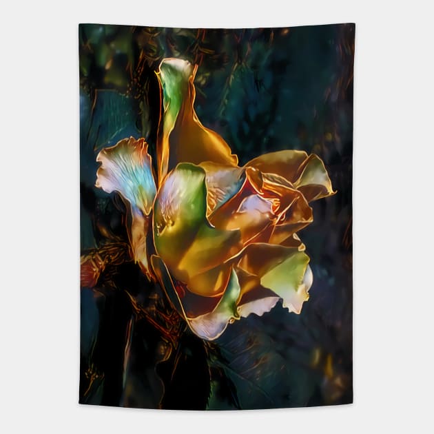 Gold Rose Tapestry by ArtlyStudio