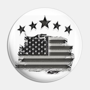 Flag USA Pin