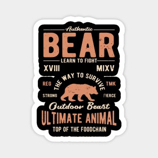 Authentic Bear Magnet