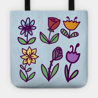 Colorful Flowers Tote