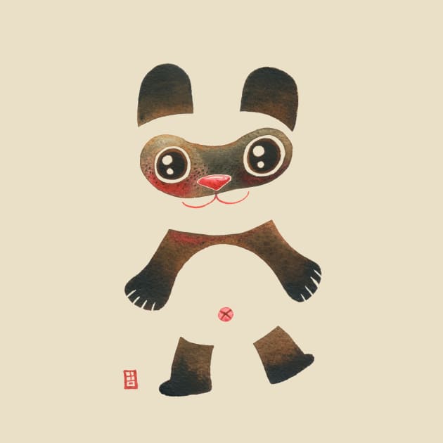 Panda Raccoon by Alina Chau