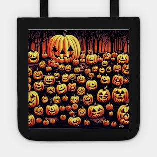 Scary Halloween Pumpkins | Comics style Tote