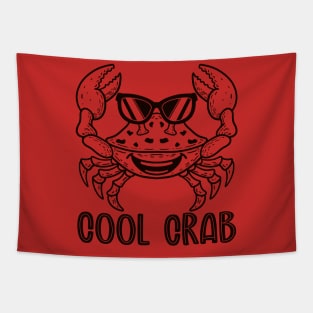 Cool Crab (Lineal) Tapestry