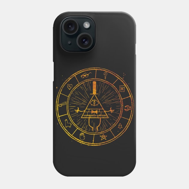 The Bill Cipher Wheel Phone Case by nimsic