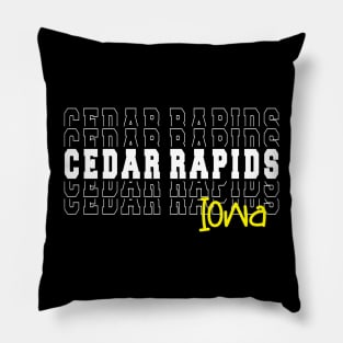 Cedar Rapids city Iowa Cedar Rapids IA Pillow