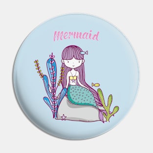 Cute Mermaid Lover Pin