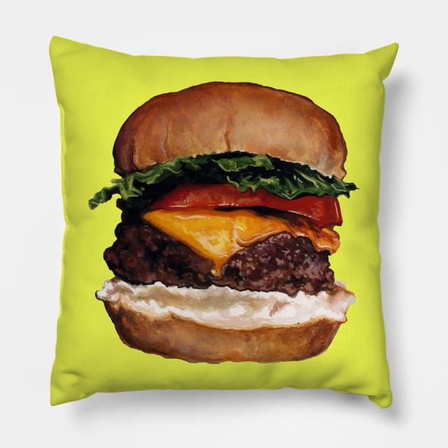 Cheeseburger Pillow by KellyGilleran