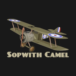 Sopwith Camel WW1 Fighter Plane British Biplane Airplane Gift T-Shirt